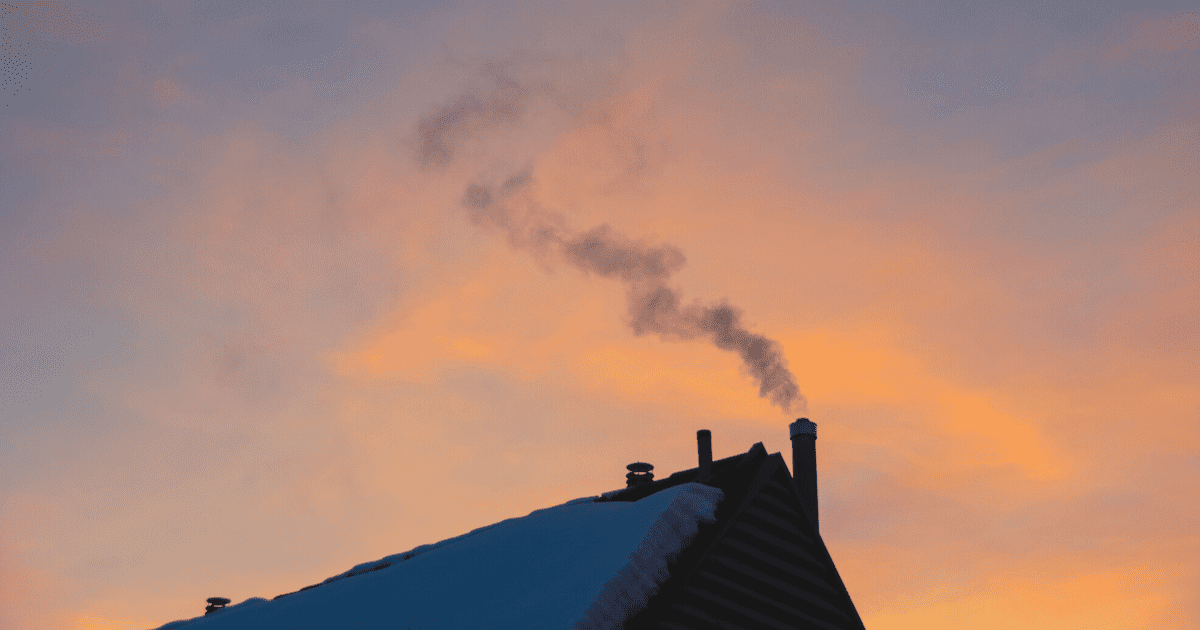 chimney of house
