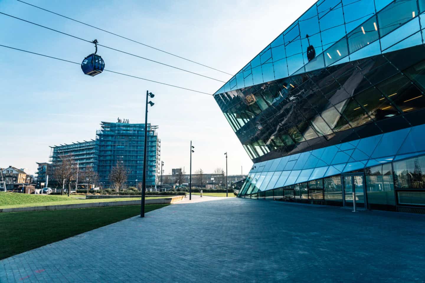 Modern London Mutual Credit Union office with cityscape background.